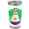 Clever Witty Teepee Designs Mi piace molto Teepees Teepee Tipi Bicchiere termico in acciaio inox doppia parete