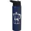 Coffee Lovers Co Caffettiera vintage con grafica per amanti del piano cottura espresso Stainless Steel Insulated Water Bottle