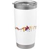 Raccoglitori di funghi accessori regali Funghi coltivatore Raccoglitori di funghi Mushrooms Funghi Bicchiere termico in acciaio inox doppia parete
