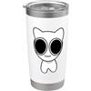 ADHD Creature Apparel Creatura ADHD, Meme creatura BTW Bicchiere termico in acciaio inox doppia parete