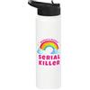 Retro Serial Killer Shirts Il serial killer più bello del mondo | Sarcastic Retro Serial Killer Stainless Steel Insulated Water Bottle