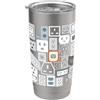 Geeky Chic Costumes Electrical Outlet Plug and Socket Couples Halloween Costume Bicchiere termico in acciaio inox doppia parete