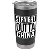 Straight Outta Words OUTTA STRAIGHT CHINA Bicchiere termico in acciaio inox doppia parete