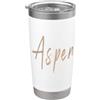 Distressed Colorado designs Aspen Colorado Design vintage elegante Bicchiere termico in acciaio inox doppia parete