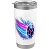 Soccer Ball Tees and Gifts Soccer Ball Dynamic Speed Light Trails Bicchiere termico in acciaio inox doppia parete