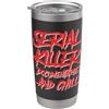 Serial Killer Murder Documentary Outfits Documentari sul serial killer e podcast freddo True Crime Bicchiere termico in acciaio inox doppia parete