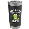 Tree Frog Mom Amphibian Gifts T Shirts & Womens Kids Cartoon Kawaii Just A Girl Who Loves Frogs Lover Bicchiere termico in acciaio inox doppia parete