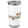 Vintage Springer Cowboy Dog Moms Dads Gi English Springer Spaniel Western Cowboy ESS Amante dei cani Bicchiere termico in acciaio inox doppia parete