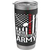 Flo Design Father's Day Outfits United States Army Veteran Father's Day Dad Grandpa Veteran Bicchiere termico in acciaio inox doppia parete