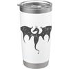 dragon mythical creature fire fairy tale Simbolo Drago Favola Creatura Fiaba Ali Da Favola Bicchiere termico in acciaio inox doppia parete