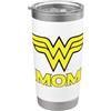 Wonder Woman Wonder Mom Logo Bicchiere termico in acciaio inox doppia parete