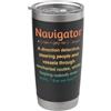 Navigator Humor Apparel Navigatore Bicchiere termico in acciaio inox doppia parete