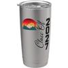 Senior Class Of 2027 Retro Mountain Sapp Classe senior del 2027 Retro Mountain Sunrise HS-College Grad Bicchiere termico in acciaio inox doppia parete