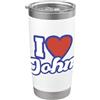 I Love Names Io amo John Bicchiere termico in acciaio inox doppia parete