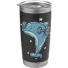 Dolphin Fish Toothed whale Sea Water Mar Dolphin Pesare Sollevamento Bicchiere termico in acciaio inox doppia parete