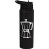 Coffee Lovers Co Caffettiera vintage con grafica per amanti del piano cottura espresso Stainless Steel Insulated Water Bottle