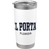 El Portal Florida Apparel El Portal Florida Classic Arch Text Bicchiere termico in acciaio inox doppia parete