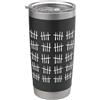 Retro Tally Marks Birthday Apparel Gifts 100° Compleanno Tally Marks Vintage Anniversary 100 Anni Bicchiere termico in acciaio inox doppia parete