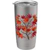 The Botany Bureau Illustrazione giapponese della pianta dell'acero Acer palmatum Bicchiere termico in acciaio inox doppia parete