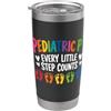 Pediatric PT Physiotherapist Clothing Co Pediatric PT Little Step Counts Pediatric Physical Therapist Bicchiere termico in acciaio inox doppia parete