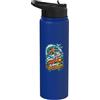 Umorismo Surf Spiaggia Oceano Onde Sale Nei Capelli Sabbia Ovunque Surf Spiaggia Stainless Steel Insulated Water Bottle