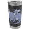 dragon mythical creature fire fairy tale Ali da fiaba della creatura della favola del drago Bicchiere termico in acciaio inox doppia parete