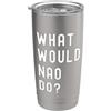 What Would Nao Do? Birthday Name Funny Cosa Avrebbe Fatto Nao? Bicchiere termico in acciaio inox doppia parete