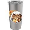 ElegantCat Rough Collie (zibellino) Bicchiere termico in acciaio inox doppia parete