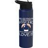 Cool Psychic Humor Quote Merch Abbigliamento psichico - Grande divertente Mediums Design Stainless Steel Insulated Water Bottle
