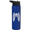 y2k Grunge Emo Goth Teen Vintage Graphic Grunge Wings Angel On Back Skull y2k 2000s Goth Emo Harajuku Stainless Steel Insulated Water Bottle