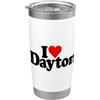 LOVE OF DAYTON HEART OHIO APPAREL AMO IL CUORE DAYTON OHIO Bicchiere termico in acciaio inox doppia parete