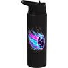 Soccer Ball Tees and Gifts Soccer Ball Dynamic Speed Light Trails Stainless Steel Insulated Water Bottle
