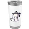 Kawaiicore Carino Caffè Italiano Moka Kawaii Cottagecore Estetica Bicchiere termico in acciaio inox doppia parete