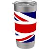 British Home United Kingdom Gifts Britis United Kingdom Flag Colors UK Gift for British People Bicchiere termico in acciaio inox doppia parete
