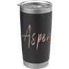 Distressed Colorado designs Aspen Colorado Design vintage elegante Bicchiere termico in acciaio inox doppia parete