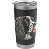 Vintage ESS Bubblegum Aesthetic Style Ar Grafica per amanti del cane Springer Spaniel rosa con gomma da masticare Bicchiere termico in acciaio inox doppia parete
