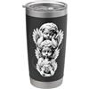 Urban Empyre See No Evil Speak No Evil Hear No Evil Baby Angel cherubini Bicchiere termico in acciaio inox doppia parete
