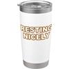 Relaxation Sleep Humor designs Riposare Piacevolmente Rilassamento Sonno Umorismo Bicchiere termico in acciaio inox doppia parete