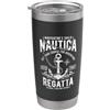Funny Sailboat Boat Sailing Boater Capta Nautica Regatta Navigator's Guild Vintage Anchor Adventure Bicchiere termico in acciaio inox doppia parete