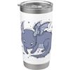 dragon mythical creature fire fairy tale Ali da fiaba della creatura della favola del drago Bicchiere termico in acciaio inox doppia parete