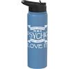 Cool Psychic Humor Quote Merch Abbigliamento psichico - Design unico divertente psichico medio Stainless Steel Insulated Water Bottle