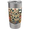 Jimbeels Quilt Night Crew Cucito Patchwork Bicchiere termico in acciaio inox doppia parete