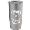 Funny Sailboat Boat Sailing Boater Capta Nautica Regatta Navigator's Guild Vintage Anchor Adventure Bicchiere termico in acciaio inox doppia parete