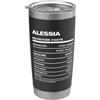 Alessia Nutrition Facts Name Funny Birth Alessia Dichiarazione Nutrizionale Nome Divertente Bicchiere termico in acciaio inox doppia parete