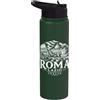 Desert Merch Rome Italy Shop Roma Lazio Italia Paesaggio urbano xilografia Stainless Steel Insulated Water Bottle
