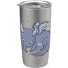 dragon mythical creature fire fairy tale Ali da fiaba della creatura della favola del drago Bicchiere termico in acciaio inox doppia parete