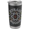 STEAM Atom Linear Designs STEAM Squad Scienza Tecnologia Ingegneria Arte Matematica Atomo Bicchiere termico in acciaio inox doppia parete