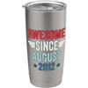 Legend Since Birthday Awesome Since August 2012 Bicchiere termico in acciaio inox doppia parete