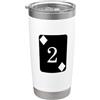Funny Easy Lazy Last Minute Costumes carta 2 diamanti Costume Bicchiere termico in acciaio inox doppia parete