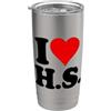 I HEART LOVE HS AMO UN CUORE, LUI È Bicchiere termico in acciaio inox doppia parete